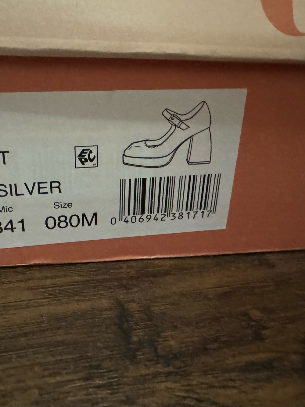 NIB Gianni Bini Sparkle Mary Jane Platform Heels - Silver - Picture 5 of 5